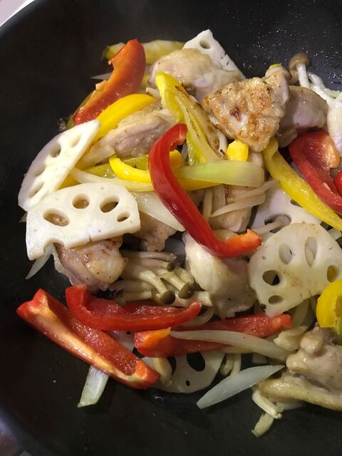 りんご酢 ケチャップの甘酢あんで 蓮根たっぷり酢鶏 暮らしニスタ