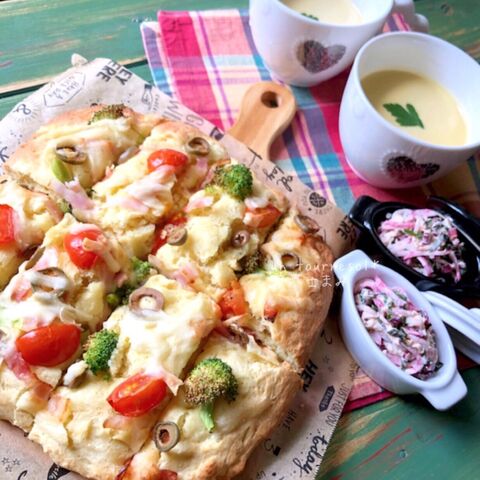 ランチにオススメ 娘ちゃんの太鼓判つき ホットケーキミックスde豆腐チーズフォカッチャ 暮らしニスタ