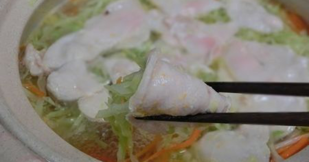 千切りキャベツと極薄鶏肉でしゃぶしゃぶ風鍋 からのトマチー雑炊 暮らしニスタ