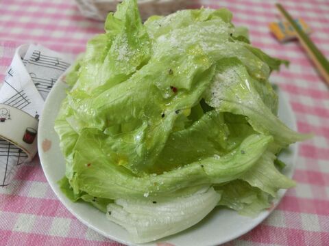のせるだけ シンプルだけどホテルのお味 レタスの粉チーズサラダ 暮らしニスタ