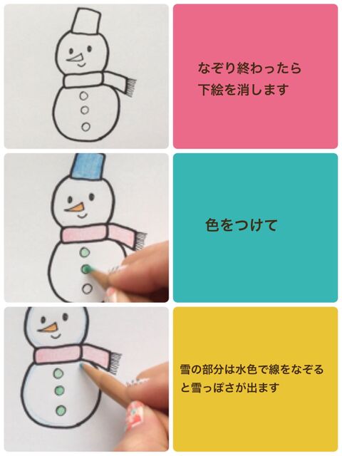 マフラーを巻いたかわいい雪だるまの描き方 暮らしニスタ マフラーを巻いたかわいい雪だるまの描き方 暮らしニスタ