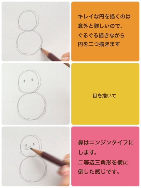 マフラーを巻いたかわいい雪だるまの描き方 暮らしニスタ マフラーを巻いたかわいい雪だるまの描き方 暮らしニスタ