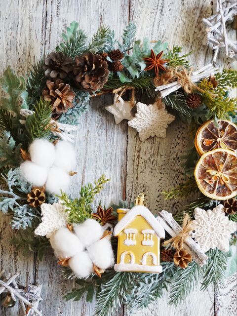 オール100均で作るナチュラルリース 暮らしニスタ オール100均で作るナチュラルリース 暮らしニスタ