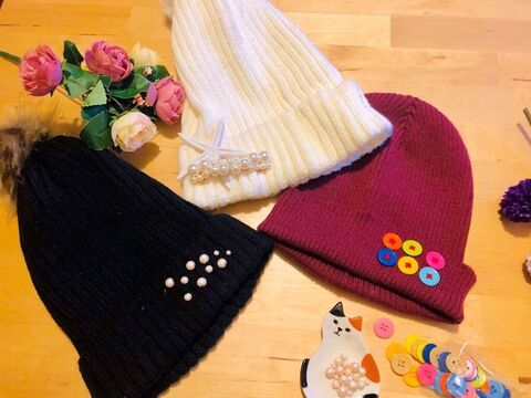 100均ニット帽は ちょい足しアレンジがカワイイ 暮らしニスタ