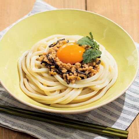 お助け 時短レシピ 納豆釜玉風うどん ちょい足しアレンジ 暮らしニスタ