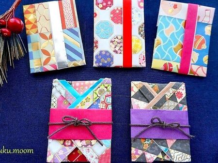 お正月に使える♩折り紙で可愛いポチ袋の折り方