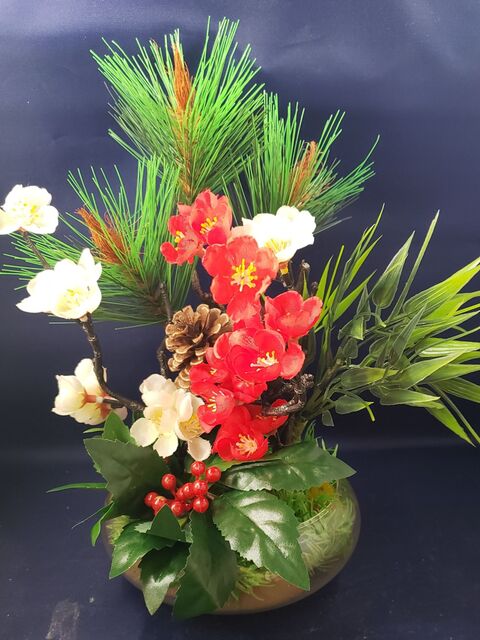 お正月に飾る花を100均の材料で作りました 暮らしニスタ お正月に飾る花を100均の材料で作りました 暮らしニスタ