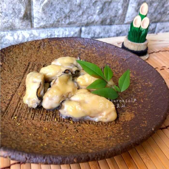 おつまみにもおせちにもオススメ☆トースターde牡蠣の西京焼き
