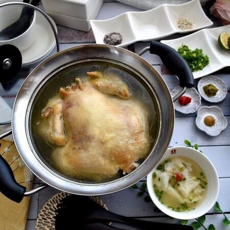 韓国のママ友に教わった丸鶏で我が家の参鶏湯！