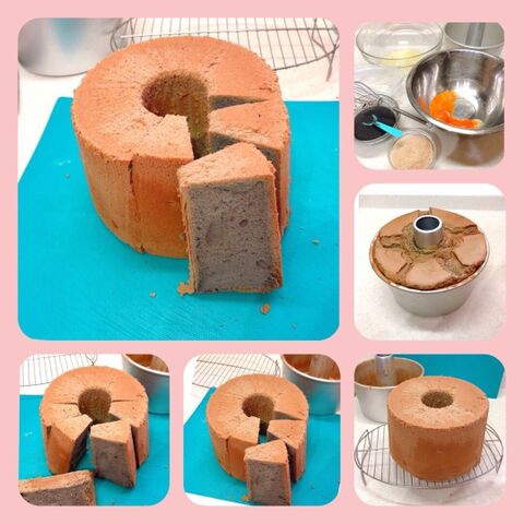 黒胡麻 シフォンケーキ 暮らしニスタ