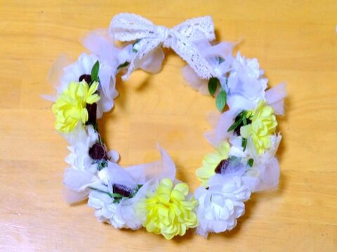 100均リースに耳とシッポを付けてバニーリース 暮らしニスタ 100均リースに耳とシッポを付けてバニーリース 暮らしニスタ