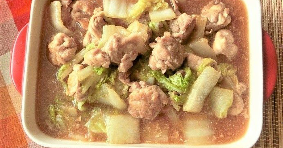 簡単 豚こまと白菜のオイスターソース煮 暮らしニスタ