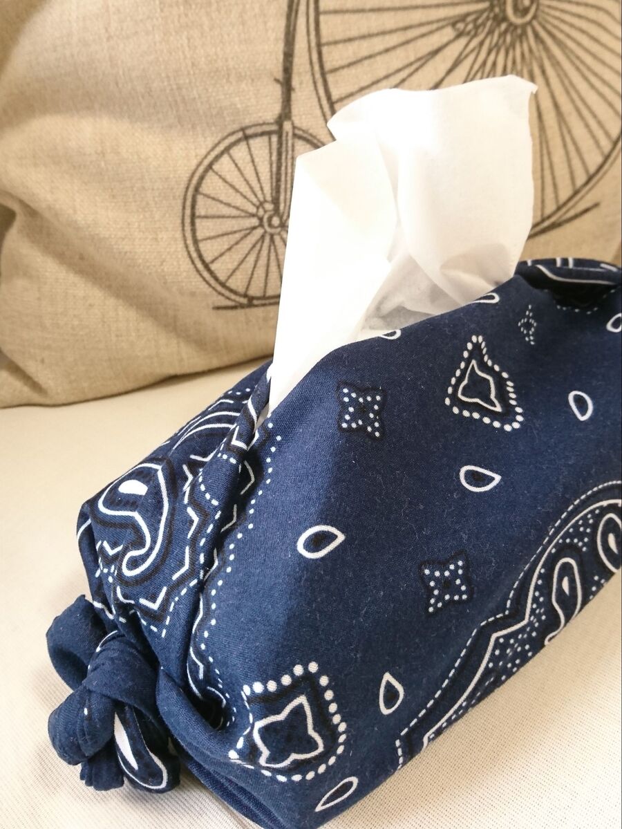 バンダナで作る あっという間の ティッシュカバー 暮らしニスタ