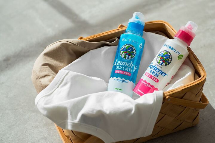 ヤシノミ洗たく洗剤は肌にやさしくて高い洗浄力! 無添加&無香料だから安心