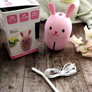 かわいい ダイソーのパンダとピンクうさぎのミニ加湿器 暮らしニスタ