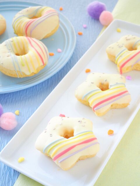 バレンタインにも フワフワ簡単レインボードーナツ 暮らしニスタ