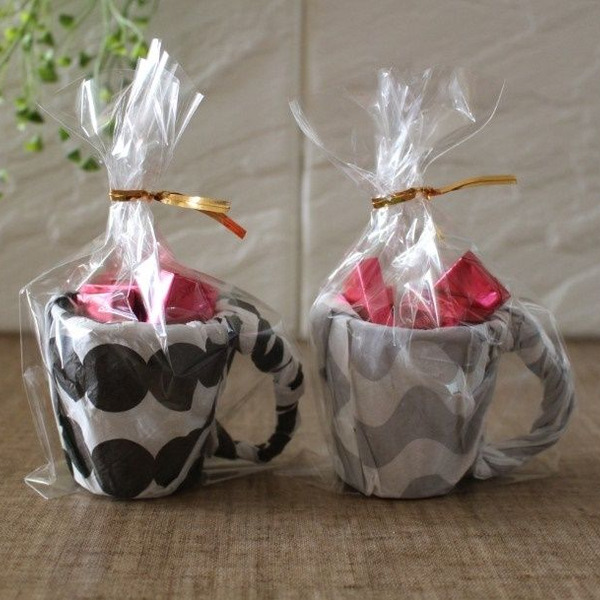 包んでねじるだけ☆ペパナプと紙コップでマリメッコ風マグカップ 
