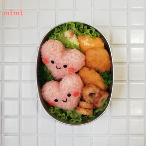 簡単可愛い ラブラブハートちゃんでバレンタイン弁当 暮らしニスタ