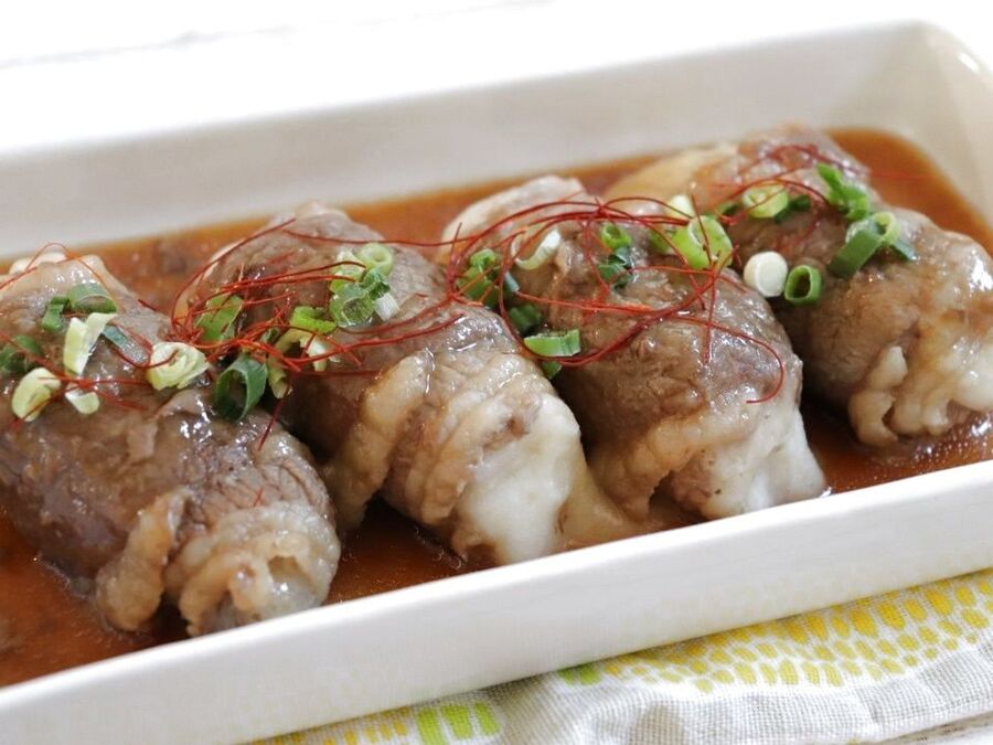 牛すき焼き風お餅の肉巻き 暮らしニスタ 牛すき焼き風お餅の肉巻き 暮らしニスタ