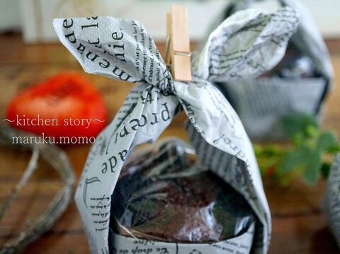 バレンタインに簡単 ペーパーナプキンで 大人可愛いラッピング 暮らしニスタ