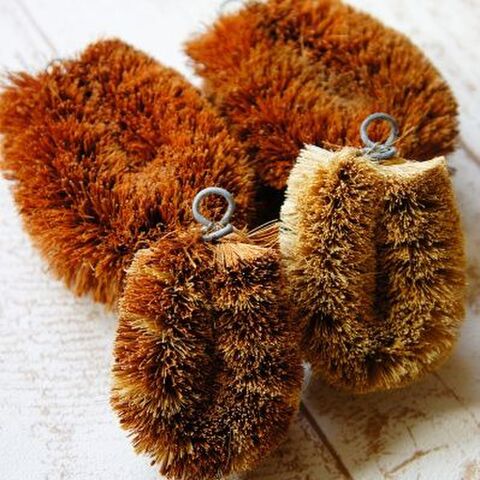 カンタン ときめきハンドメイド たわしでハリネズミなマスコット 暮らしニスタ