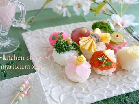 ラップで巻くので簡単 ひな祭りに可愛い 手まり寿司 暮らしニスタ ラップで巻くので簡単 ひな祭りに可愛い 手まり寿司 暮らしニスタ