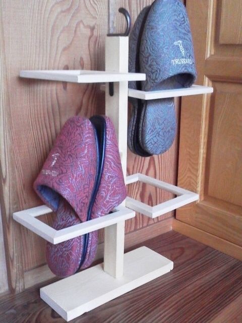 １００均ｄｉｙ 脱ぎっ放しのお家スリッパはもうやめ 段違い ナチュラル スリッパラック 暮らしニスタ