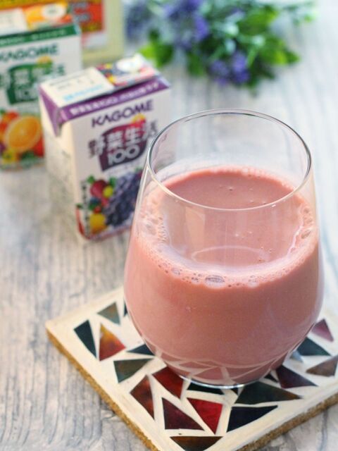 混ぜるだけ カゴメ野菜生活でスムージー風ドリンク 暮らしニスタ 混ぜるだけ カゴメ野菜生活でスムージー風ドリンク 暮らしニスタ