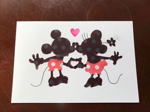 ミッキーミニーのシルエットアート 暮らしニスタ ミッキーミニーのシルエットアート 暮らしニスタ