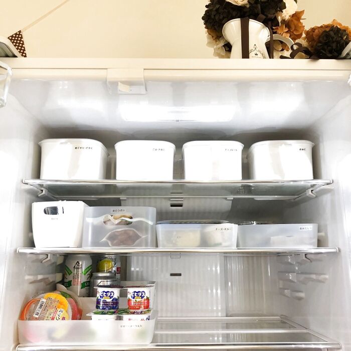 【冷蔵庫の上段】超オススメ100均収納アイテム