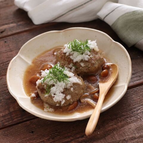 なめこおろしの和風ハンバーグ 暮らしニスタ