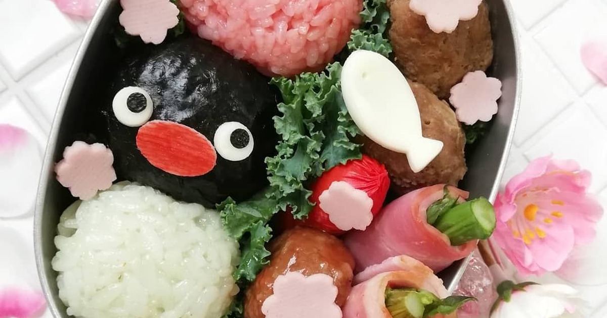 お花見団子になっちゃった ピングーでお花見弁当 暮らしニスタ