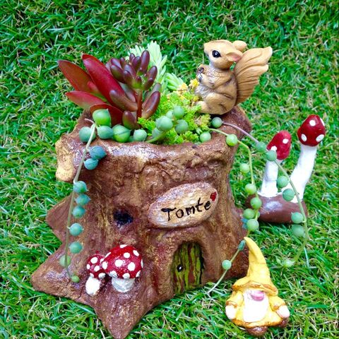 切り株の家をモルタル造形で簡単リメ缶 暮らしニスタ 切り株の家をモルタル造形で簡単リメ缶 暮らしニスタ