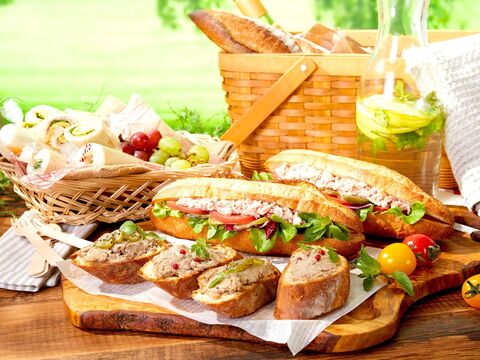 フランス風のピクニック バケットサンドイッチ 暮らしニスタ