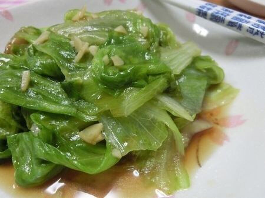 5分以内でうまうま レタスのにんにくオイスターソース炒め 暮らしニスタ
