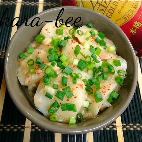 簡単おつまみ 長いもとツナの白だしとろみ煮 暮らしニスタ