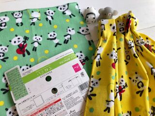 ダイソー 巾着袋の作り方付き パンダてぬぐい 暮らしニスタ