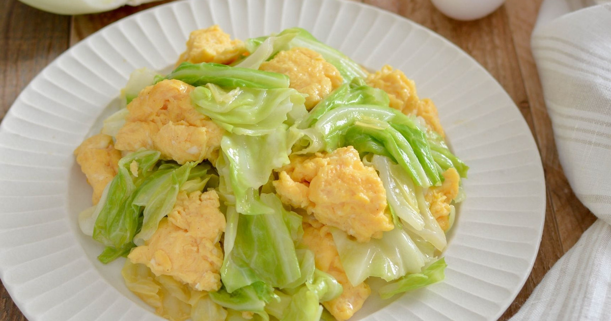 キャベツと卵の中華炒め 肉なしでもおいしい節約おかず 包丁不要 暮らしニスタ