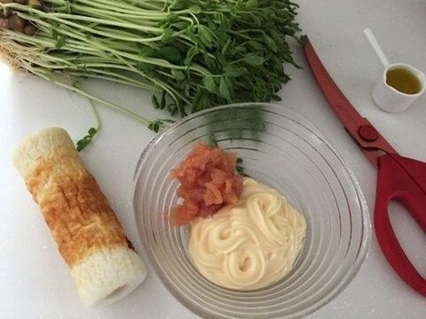 豆苗とちくわの明太マヨネーズ焼き 暮らしニスタ 豆苗とちくわの明太マヨネーズ焼き 暮らしニスタ