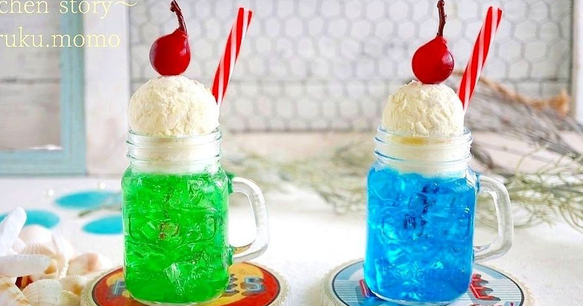 食玩diy 100均雑貨で 夏のひんやり メロンクリームソーダ 暮らしニスタ