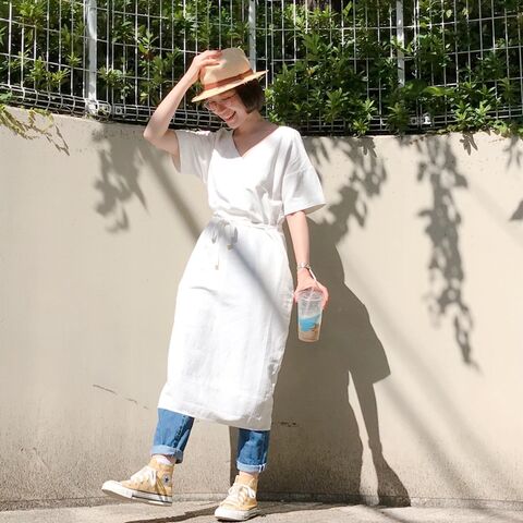 アラフォーコーデにもワンピ デニムはあり 暮らしニスタ