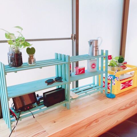 100均diy 定番すのこで簡単 出窓に簡易な収納棚をdiy 暮らしニスタ