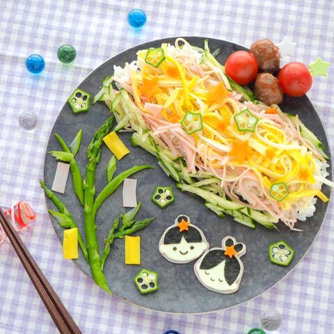七夕ちらし寿司 ランチプレートの作り方 暮らしニスタ