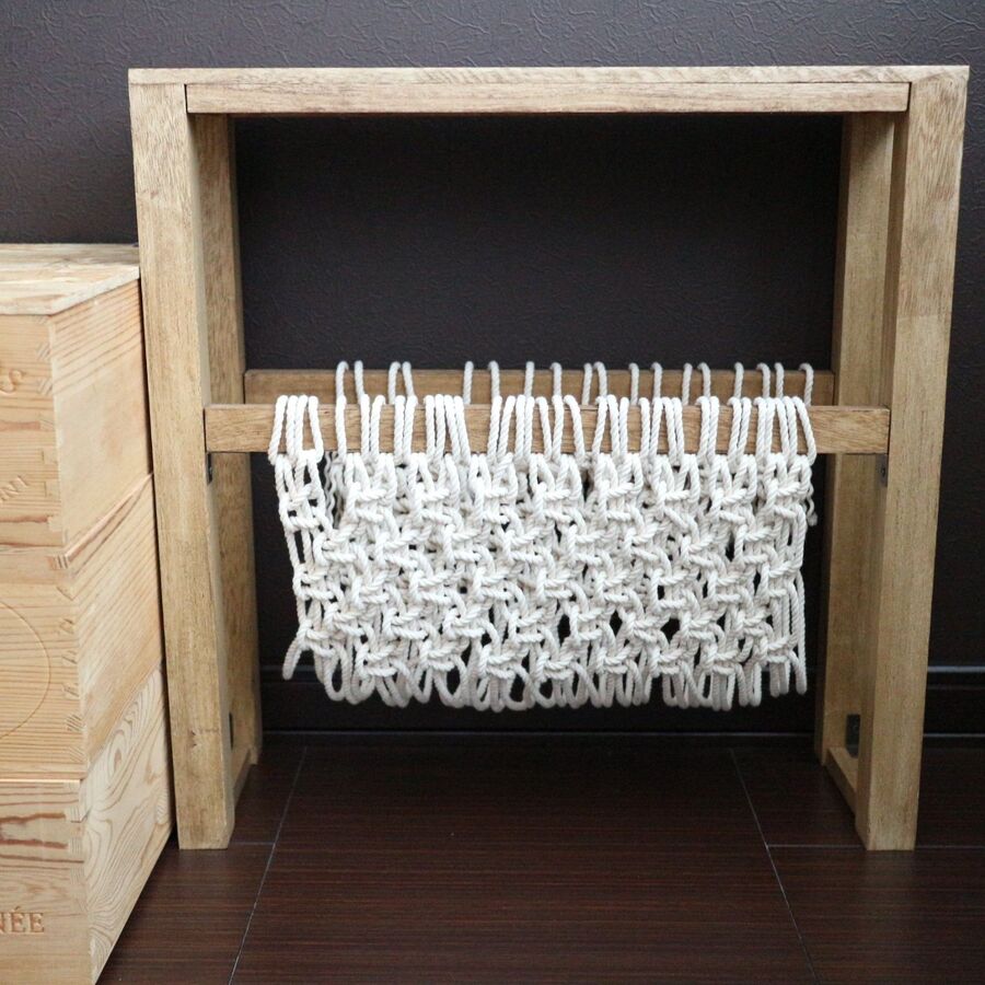 100均の木材とロープでマガジンラック 暮らしニスタ 100均の木材とロープでマガジンラック 暮らしニスタ