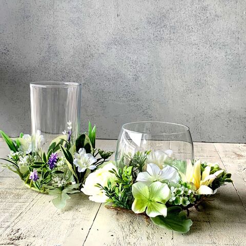 ホムパ 1秒でおもてなし ダイソー 造花フェイクグリーン 100円グラスが100円で豪華 暮らしニスタ ホムパ 1秒でおもてなし ダイソー 造花フェイクグリーン 100円グラスが100円で豪華 暮らしニスタ