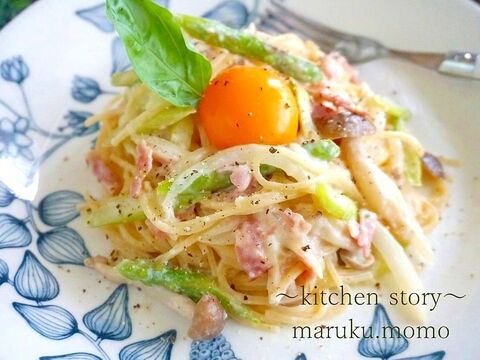 生クリーム不要 カロリーダウンだけど濃厚さはダウンしない 豆乳で濃厚カルボナーラ 暮らしニスタ