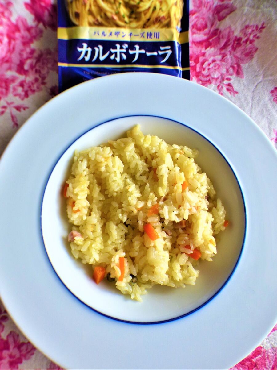 夏休み時短レシピ カルボナーラソースでピラフ 暮らしニスタ