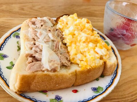 1枚で2度美味しく ツナ たまごトースト 暮らしニスタ