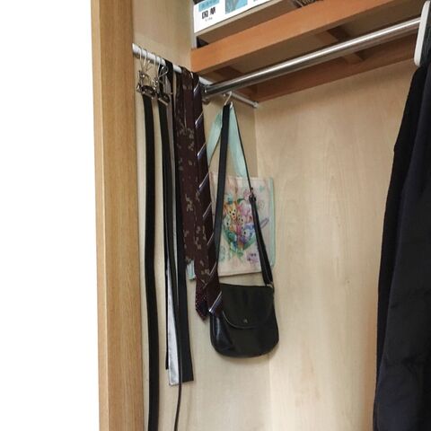 クローゼットの中を有効活用して吊るす かける収納 暮らしニスタ