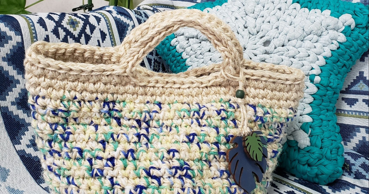 100均と麻ひもを引き揃え！ちょっとそこまでバッグをハンドメイド 